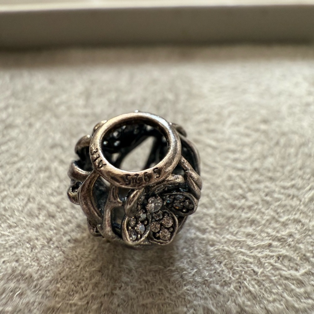 Pandora Silver Floral Women Jewelry Ring